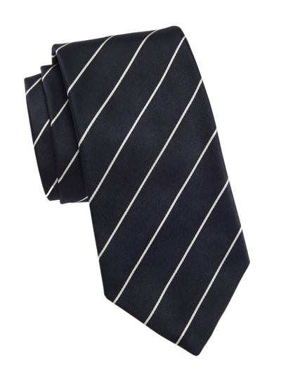 Ralph Lauren Solid Silk Tie In Dark Navy
