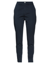 People (+)  Woman Pants Midnight Blue Size 8 Cotton, Elastane