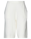 Bruno Manetti Woman Shorts & Bermuda Shorts White Size 6 Cotton