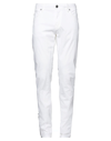 TRAMAROSSA TRAMAROSSA MAN PANTS WHITE SIZE 32 COTTON, ELASTANE