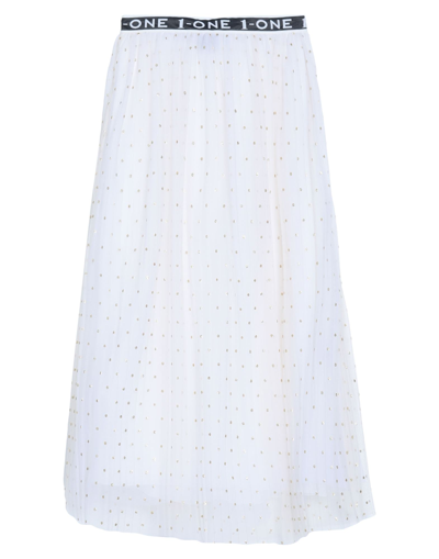 1-one Long Skirts In White