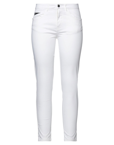 YES ZEE BY ESSENZA YES ZEE BY ESSENZA WOMAN PANTS WHITE SIZE 31 COTTON, ELASTANE