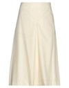 Agnona Midi Skirts In Ivory