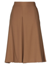 Agnona Midi Skirts In Cocoa