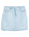 ICON DENIM ICON DENIM WOMAN DENIM SKIRT BLUE SIZE 31 COTTON