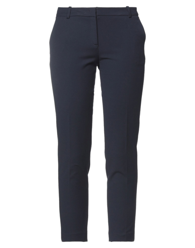 Kiltie Woman Pants Midnight Blue Size 10 Cotton, Polyamide, Elastane In Blue