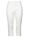 Diana Gallesi Woman Pants White Size 8 Cotton, Polyamide, Elastane
