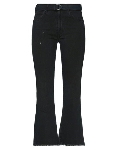 People (+)  Woman Jeans Black Size 29 Cotton, Elastic Fibres, Elastane