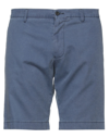 Berwich Man Shorts & Bermuda Shorts Midnight Blue Size 30 Cotton, Linen, Elastane