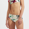 La Doublej Boy Brief Reversible Bikini Bottoms In White Lily