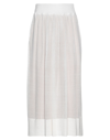 Agnona Midi Skirts In White