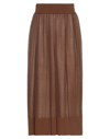 Agnona Midi Skirts In Cocoa