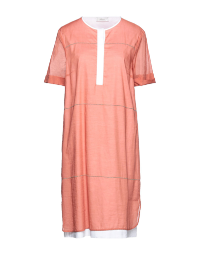 Accuà By Psr Midi Dresses In Pastel Pink