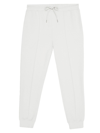Reiss Premier Interlock Drawstring Jogger Pants In Off White