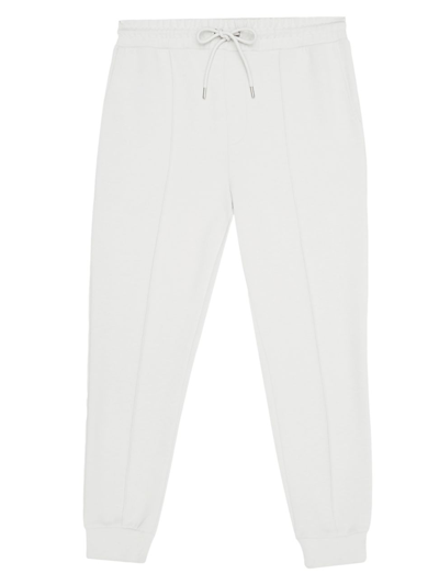 Reiss Premier Interlock Drawstring Jogger Pants In Off White