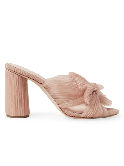 Loeffler Randall Penny Knotted Lamé Sandal In Bermuda/ Gold