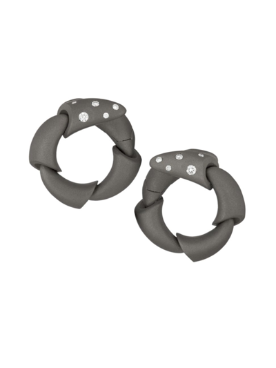 Vhernier Women's Calla Titanium & Diamond Earrings In Neutral