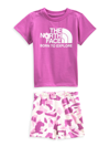 THE NORTH FACE BABY GIRL'S 2-PIECE COTTON SUMMER TOP & BOTTOM SET
