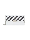 OFF-WHITE WOMEN'S BINDER LEATHER WALLET-ON-CHAIN