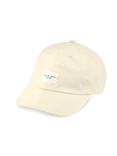 Rag & Bone Off-white Addison Baseball Cap In Vanilla