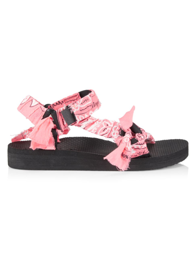 Arizona Love Trekky Bandana Flat Sandals In Pink