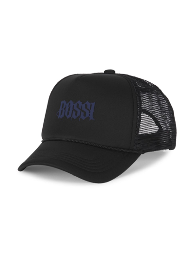 Bossi Logo Trucker Hat In Black