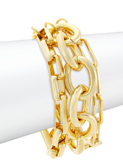 Kenneth Jay Lane 18k Gold-plated Chain-link Bracelet