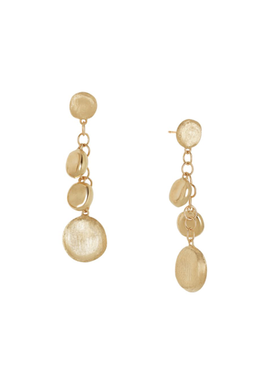 Marco Bicego 18k Jaipur Yellow Gold Polished Anad Engraved Dangle Earrings