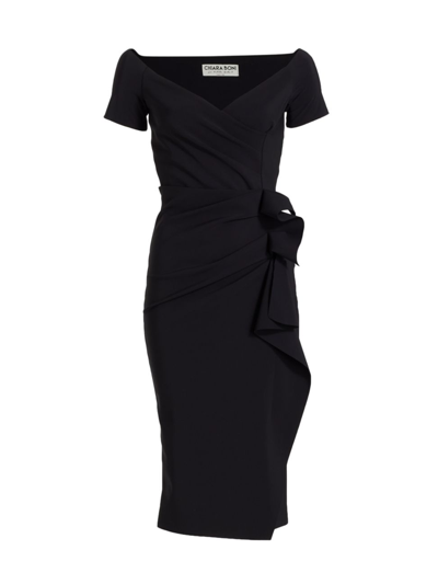 Chiara Boni La Petite Robe Silvina Embellished Cut-out Gown In Black