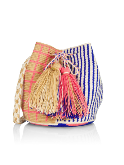 Guanabana Hillier Knit Bucket Bag In Neutral