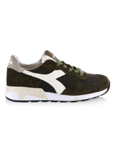Diadora Trident 90 Ripstop Sneakers In Green Rosemary