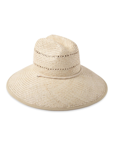 Lack Of Color The Vista Wide-brim Straw Hat In White