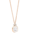 Pomellato Women's Nudo Two-tone 18k Gold, White Topaz, Mother Of Pearl & Diamond Necklace