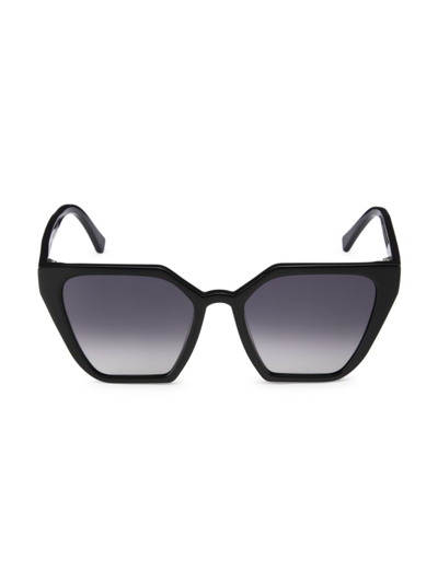 Zeus + Dione Alkistis 53mm Butterfly Sunglasses In Black