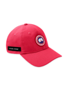 Canada Goose Arctic Disc Adjustable Baseball Cap In Red