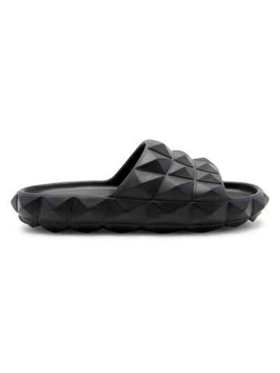 Valentino 20mm Pvc Slide Sandals In Nero