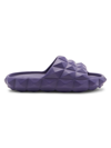 Valentino Garavani Women's Studded Pvc Slides In Purple