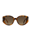 Marc Jacobs Round Sunglasses In Brown