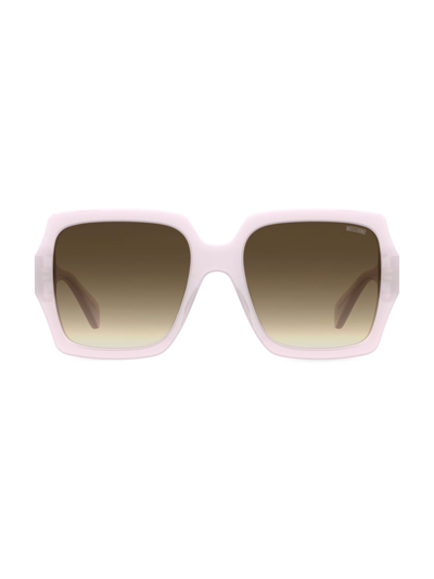 Moschino 56mm Square Sunglasses In Black