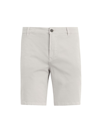 Hudson Relaxed Fit Stretch Chino Shorts In Grey