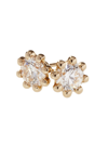 Oscar Massin Women's Beaded 18k Yellow Gold & Latitude Lab-grown Diamond Small Stud Earrings