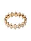 Oscar Massin Women's Beaded 18k Yellow Gold & Latitude Lab-grown Diamond Ring