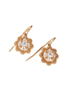 Oscar Massin Women's Lace Flower 18k Yellow Gold & Latitude Lab-grown Diamond Drop Earrings