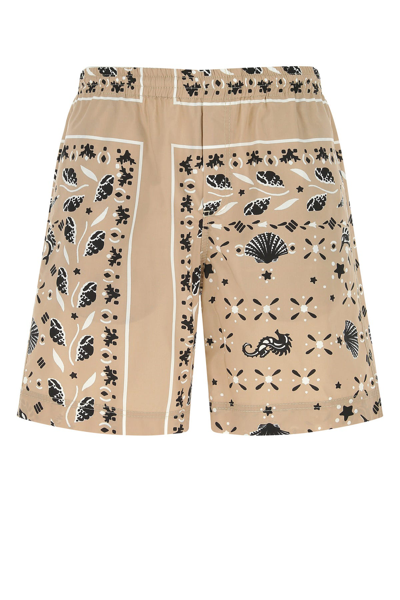 Msgm Paisley Print Shorts In Multi-colored