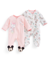BENTEX BABY GIRLS 2-PACK MINNIE MOUSE COVERALLS