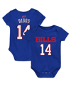 Outerstuff Newborn And Infant Boys And Girls Stefon Diggs Royal Buffalo Bills Mainliner Player Name And Number  In Royal