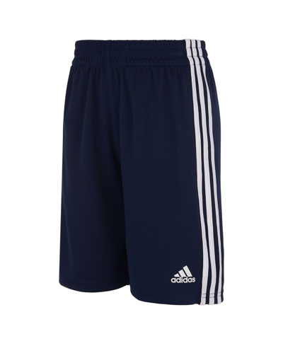 Adidas Originals Kids' Big Boys Plus Size Classic 3-stripes Shorts In Navy