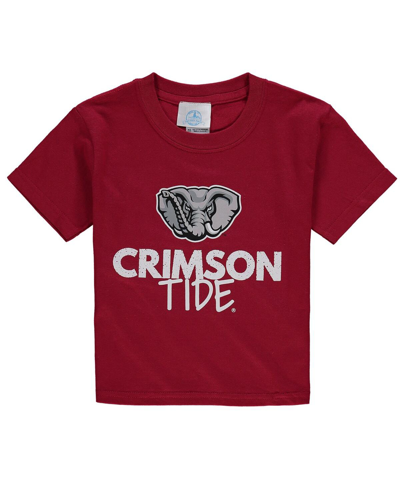 Two Feet Ahead Youth Boys Crimson Alabama Crimson Tide Crew Neck T-shirt