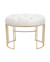 Rosemary Lane Iron Glam Bench In Gold-tone