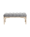 ROSEMARY LANE IRON GLAM BENCH